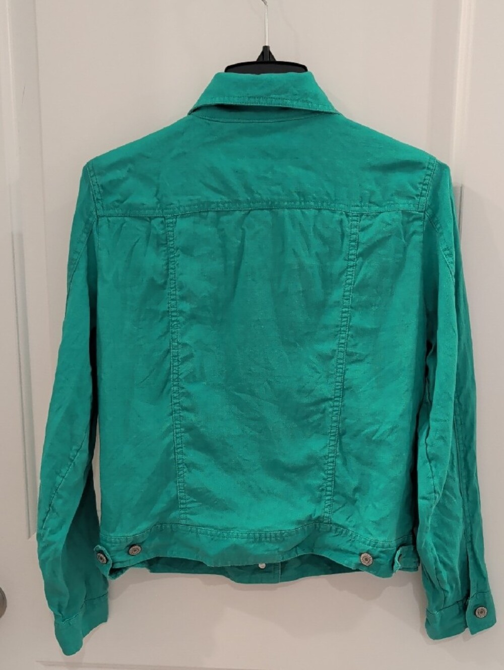 Jones New York Kelly Green Linen Jacket - Picture 3 of 7